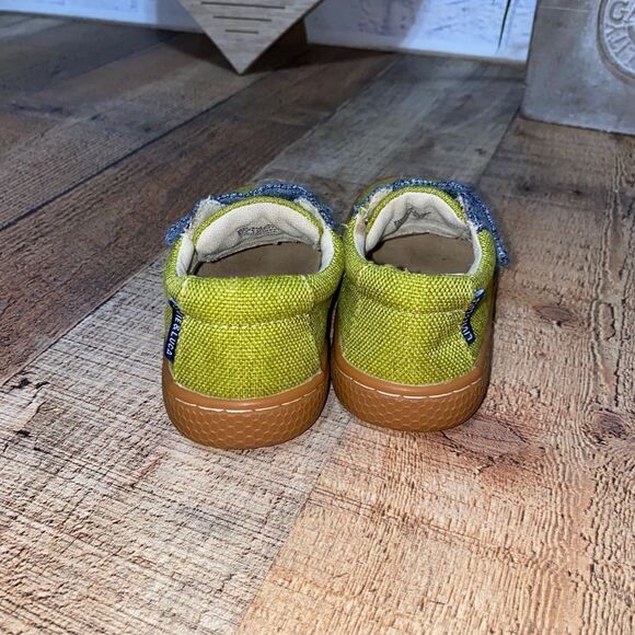 Livie & Luca Lime Green Hayes Natural Textile Casual Sneakers, Size 8 - Picture 9 of 10
